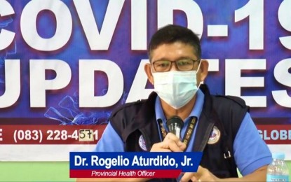 <p><strong>OMICRON CASE.</strong> South Cotabato Provincial Health Officer Dr. Rogelio Aturdido Jr. confirms on Tuesday (Jan. 18, 2022) that a 15-year-old boy from Polomolok town tested positive for the Omicron variant of the coronavirus disease 2019 (Covid-19), but noted that the asymptomatic patient has recovered. He said the patient has no travel history outside South Cotabato 14 days before undergoing the Covid-19 test on Dec. 2, 2021. <em>(Photo Courtesy of South Cotabato PIO)</em></p>