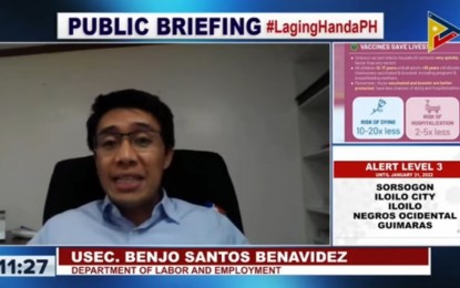 <p>DOLE Undersecretary Benjo Benavidez<em> (Screengrab from Laging Handa)</em></p>
