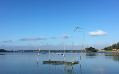 <p><strong>PAOAY LAKE</strong>. Photo shows the serene Paoay lake blighted by high fecal coliform, according to the Jan. 24, 2022 letter of the Department of Environment and Natural Resources to the Ilocos Norte government. A portion of the lake is being developed as a waterpark. <em>(File photo by Leilanie G. Adriano)</em></p>