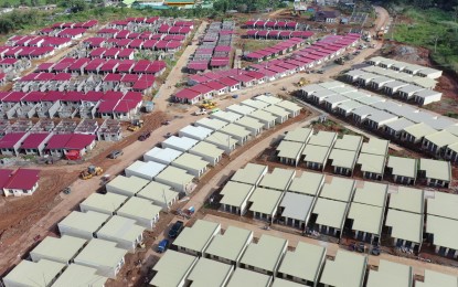 <p><strong>REHAB EFFORTS.</strong> The Pamayandeg Sa Ranao housing for residents displaced by the Marawi City 2017 siege is near full completion at Dansalan Phase 1 and 2 in Barangay Kilala in this undated photo. The construction is a collaboration between the National Housing Authority and United Nations Habitat settlement program. <em>(Photo courtesy of TFBM)</em></p>