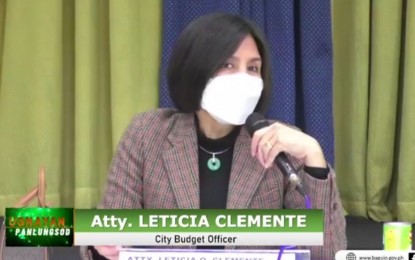 <p>Baguio City Budget Officer Leticia Clemente <em>(Screengrab from 'Ugnayan' program live video)</em></p>
