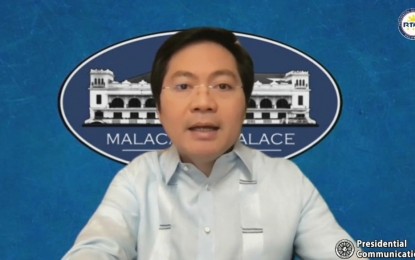 <p>Acting presidential spokesperson and Cabinet Secretary Karlo Nograles <em>(Screengrab from Palace briefing)</em></p>