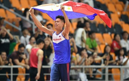 <p>Pole vault star EJ Obiena <em>(File photo)</em></p>