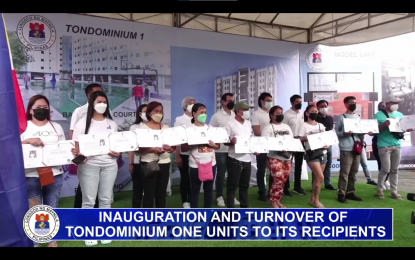 168 low-income Manila families transfer to ‘Tondominium’