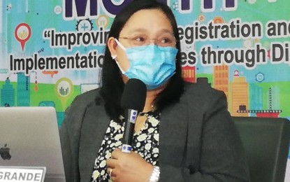 <p><strong>PHILSYS REGISTRATION</strong>. Engr. Marizza Grande, officer-in-charge assistant national statistician of the Philippine Statistics Authority (PSA), says they aim to register 42,000 residents of Cordillera region, mostly in far-flung communities, to the Philippine Identification System. Grande was in Baguio City for a press conference on Tuesday (Feb. 8, 2022). <em>(Screengrab from FB Live video)</em></p>