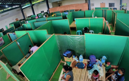 <p><strong>MAKESHIFT HOSPITAL.</strong> An evacuation center in Caraga, Davao Oriental is converted into a makeshift hospital in this undated photo as the number of cholera outbreak-affected residents rose to 544 since Jan. 31, 2021. Of the number, 293 are still confined and the death count stands at six. <em>(Photo courtesy of Davao Oriental PIO)</em></p>