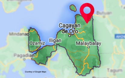 <p>Google map of Northern Mindanao region.</p>