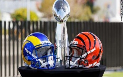<p>Super Bowl LVI: Cincinnati Bengals versus Los Angeles Rams <em>(Anadolu via AP)</em>  </p>