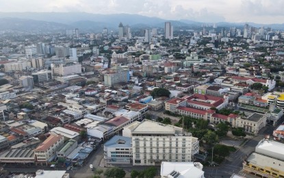 <p><strong>FEWER RESTRICTIONS</strong>. Photo shows the central district of Cebu City. The city, along with other localities in Central Visayas, is now placed under Alert Level 2 community quarantine status.<em> (Photo contributed by Jun Nagac)</em></p>