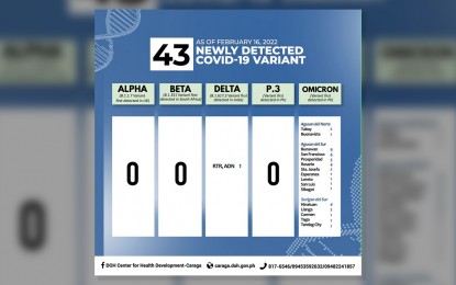 42 Omicron variant cases detected in Caraga