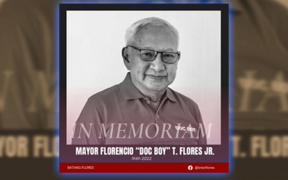 <p>Mayor Florencio T. Flores Jr., former mayor of Malaybalay City, Bukidnon who passed away Feb. 18, 2022. <em>(Photo courtesy of Brian Flores)</em></p>
