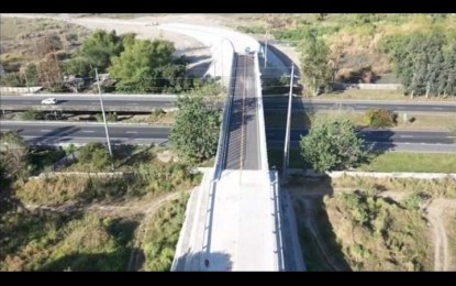 <p><strong>BYPASS ROAD.</strong> An aerial photo of the 2.605-kilometer Magalang-Angeles bypass road, an alternative route for motorists coming from Magalang town to Angeles City in Pampanga and vice versa. The road was inaugurated on Tuesday (March 1, 2022). <em>(Photo courtesy of DPWH Region 3)</em></p>