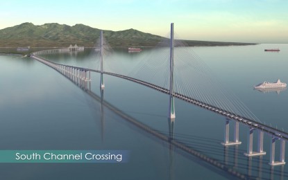 <p><strong>DETAILED DESIGN</strong>. Photo shows the detailed engineering design of the Bataan-Cavite Interlink Bridge. The multi-billion-peso bridge that will pass over Manila Bay has a length of about 32.15 kilometers. <em>(Photo courtesy of the provincial government of Bataan)</em></p>