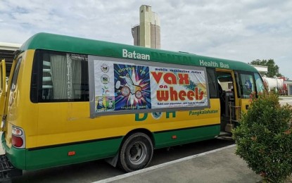 <p>Bataan mobile vaccination bus <em>(Photo courtesy of Bataan Provincial Health Office Facebook)</em></p>