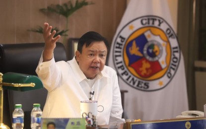 <p><strong>SURPLUS</strong>. Iloilo City Mayor Jerry P. Treñas says the city government is now looking into remedies for its surplus supply of the AstraZeneca vaccines. As of Monday (March 7, 2022), 144.84 percent of its eligible population aged 18-59 and 65.93 percent of 55,328 for 60 and above are already fully vaccinated.<em> (Photo courtesy of Arnold Almacen/City Mayor’s Office)</em></p>