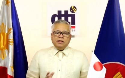 <p>DTI Secretary Ramon Lopez<em> (Screenshot from Secretariat Philjec's Facebook live)</em></p>