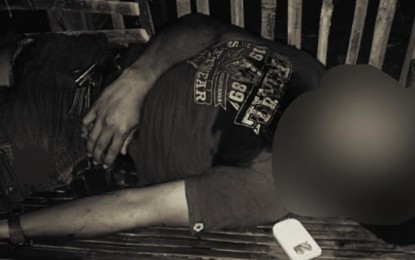 <p><strong>NEUTRALIZED</strong>. The cadaver of CPP-NPA leader Virgilio Marco “Bedam” Tamban, who was killed in a clash with soldiers in Isabela, Negros Occidental on Wednesday (March 9, 2022). The military tagged Tamban as a “notorious hitman” responsible for the recent killings of civilians in central Negros. <em>(Photo courtesy of 303rd Infantry Brigade, Philippine Army)</em></p>