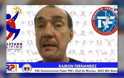 <p>Philippine Sports Commission (PSC) Commissioner Mon Fernandez <em>(Screengrab from Sports Hour Facebook live video)</em></p>