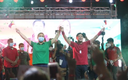 <p>Presidential candidate Ferdinand “Bongbong” Marcos Jr. and running mate Sara Duterte <em>(File photo)</em></p>