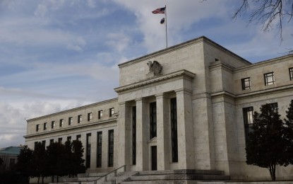 <p>Photo taken on Jan. 25, 2022 shows the US Federal Reserve in Washington, D.C., the United States. <em>(Photo by Ting Shen/Xinhua)</em></p>