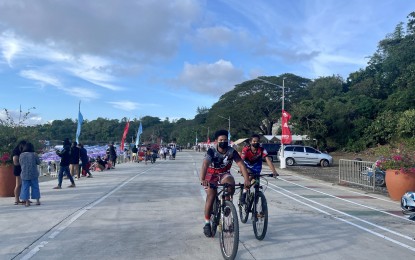 <p><strong>ILOCANO BIKERS.</strong> Residents resort to biking in Laoag, Ilocos Norte on Tuesday (March 15, 2022) amid the surging cost of fuel. They said they now prefer biking to work or for leisure since it keeps them fit. <em>(Photo by Leilanie G. Adriano)</em></p>