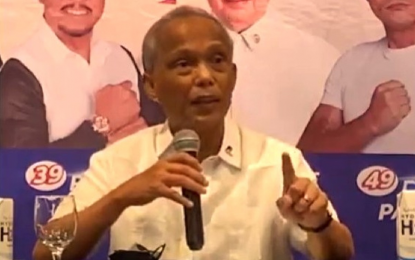 <p>Partido Demokratiko Pilipino–Lakas ng Bayan president Secretary Alfonso Cusi <em>(Screengrab)</em></p>