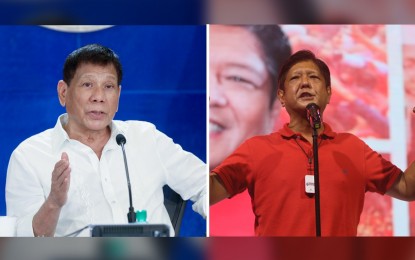 <p>President Rodrigo Roa Duterte and President-elect Ferdinand “Bongbong” Marcos Jr. </p>