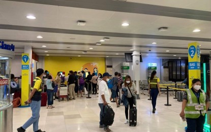 <p>Cebu Pacific's check-in counters at the Ninoy Aquino International Airport Terminal 4. <em>(Photo grabbed from Manila International Airport Authority's Facebook page)</em></p>
