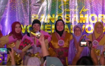 <p><strong>WOMEN LEADERS.</strong> The Bangsamoro Women Commission (BWC) honors six women who champion education, gender and development (GAD), internally displaced persons (IDPs), children, youth, and the environment as part of women’s month celebration culminating program. BWC granted each PHP20,000 and a plaque of recognition during a program in Cotabato City on Monday (March 28, 2022). <em>(Photo courtesy of Bangsamoro Women’s Commission – BARMM)</em></p>