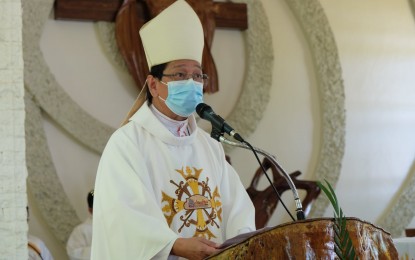 <p><strong>MASS INTENTIONS</strong>. Dumaguete Bishop Julito Cortes has asked the priests and religious to stop reading intentions offered by political candidates during the masses effective Saturday (April 2, 2022). He said this is to avoid being used as a political campaign venue by "means of advertising and name recall". <em>(Photo by Judy Flores Partlow)</em></p>