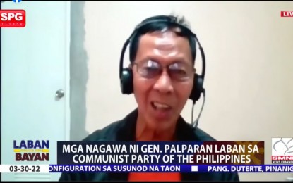<p>Maj. Gen. Jovito Palparan (ret.) <em>(SMNI interview screenshot)</em></p>