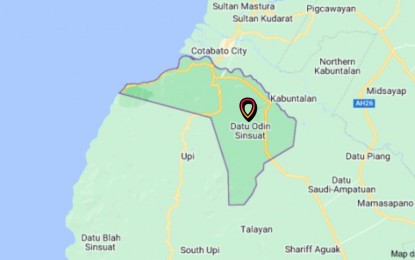 <p>Google map of Datu Odin Sinsuat, Maguindanao.</p>