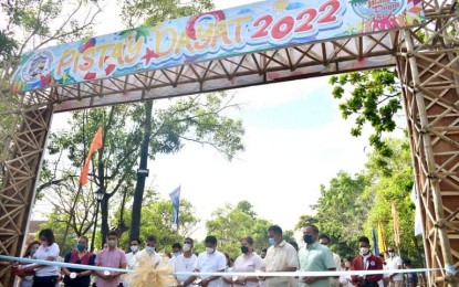 <p><strong>PANGASINAN DAY.</strong> The Tourism and Trade Expo in Lingayen town opens on Tuesday (April 5, 2022) in line with the celebration of the 442nd Pangasinan founding anniversary. The trade and tourism expo will last until May 1. <em>(Photo courtesy of Joyce Clare de Guzman)</em></p>
