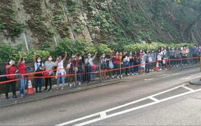 <p>Filipino voters in Hong Kong <em>(Photo courtesy of Bongbong Marcos Facebook)</em></p>