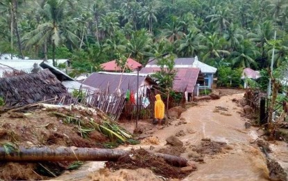 <p><strong>SUMMER DISASTER.</strong> Mudflow is seen in a village in Baybay City, Leyte on Monday (April 11, 2022) after the onslaught of Tropical Depression Agaton. Senator Manny Pacquiao on Tuesday (April 12) urged the Commission on Elections to suspend rules that hinder candidates from helping disaster victims. <em>(Photo courtesy of Radyo Pilipinas/Mayor Carl Cari Facebook)</em></p>