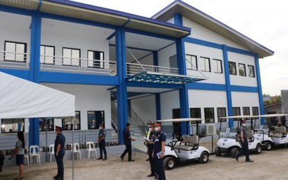 <p><strong>CONVERGENCE PROJECT</strong>. Photo shows the new two-story police Regional Headquarters Support Unit building inside Camp Olivas in the City of San Fernando, Pampanga. The new facility is under the Department of Public Works and Highways-Philippine National Police convergence program that aims to improve the facilities of the PNP in the region. <em>(Photo courtesy of DPWH-3)</em></p>