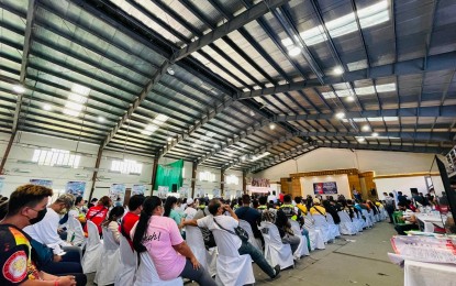 <p><strong>BARANGAYNIHAN CARAVAN</strong>. The Department of the Interior and Local Government (DILG), and other government agencies hold the ‘Duterte Legacy: Bayanihan Caravan Towards National Recovery’ in San Fernando City, Pampanga on Monday (April 18, 2022). The event aims to inform the public of the achievements of the Duterte administration as well as to deliver basic services to the public.<em> (Photo courtesy of NCIP-Region 3)</em></p>