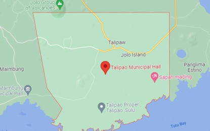 <p>Google map of Talipao town, Sulu.</p>