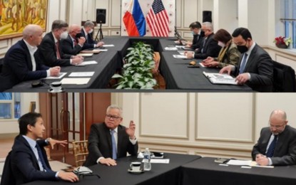 <p><strong>US BIZ MISSION</strong>. A government-led business mission is currently in Washington D.C. to attract more United States-based companies to invest in the Philippines. Trade Secretary Ramon Lopez met with executives of ENDECGROUP, Inc. and Black and Veatch (top) and FedEx (bottom) to discuss their investment plans in the country. <em>(Photo courtesy of DTI)</em></p>