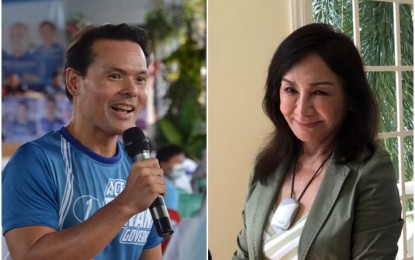 <p>Cebu gubernatorial contenders, former Tourism Secretary Jose Felix Mari "Ace" Durano and incumbent Governor Gwendolyn Garcia. <em>(Contributed photos)</em></p>