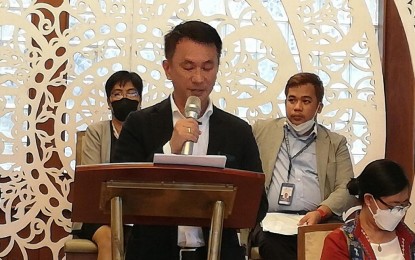 <p><strong>ACHIEVEMENT</strong>. Director Noel Neil Malimban, of the Bangko Sentral ng Pilipinas North Luzon Regional Office, says that digital financial platforms helped the BSP achieve its goal for financial inclusion during the regional economic performance report on Thursday (April 28, 2022). Malimban said the region’s overall credit conditions provided ample support to economic activity as bank lending grew by 8.1 percent in 2021 and the loan portfolio of banks was recorded at P20.2 billion from P18.7 billion in the same period in 2020. <em>(PNA photo by Liza T. Agoot)</em></p>