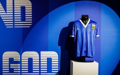 Goal! Maradona's 'Hand of God' shirt sets auction record