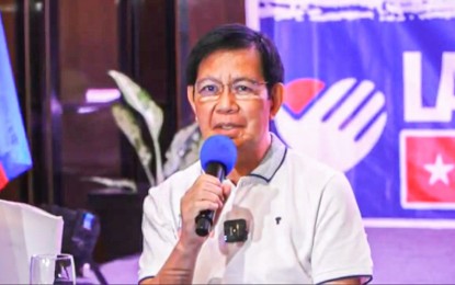 <p><strong>STILL OPTIMISTIC.</strong> Presidential aspirant Senator Panfilo 'Ping' Lacson, together with his running mate and his senatorial slate, answers questions during a press conference in Cagayan de Oro City Thursday (May 5, 2022). Lacson and running mate Senate President Vicente Sotto III say lagging behind their rivals in surveys did not dampen their confidence in a victory in the May 9 elections. <em>(Screenshot from Ping Lacson Facebook Page)</em></p>