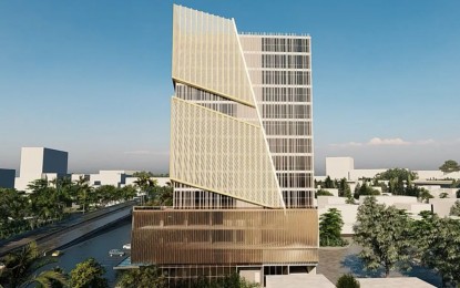 <p><strong>NEW OFFICE</strong>. The proposed Philippine Economic Zone Authority (PEZA) headquarters to be built on its 5,000-square-meter property along Roxas Boulevard and is expected to be finished by 2024. In the same land parcel, PEZA will soon rise another 33-story office building for commercial use. <em>(Photo courtesy of PEZA)</em></p>