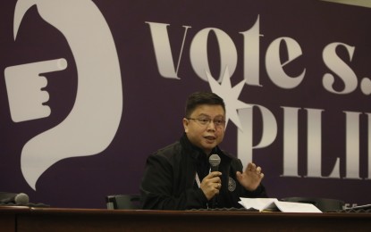 <p>Comelec spokesperson Director John Rex Laudiangco<em> (PNA photo by Avito Dalan)</em></p>