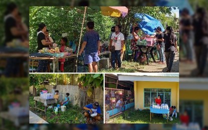 <p><strong>EARN WHILE VOTING.</strong> Food stalls have been set up along the paths leading to voting areas on Monday (May 9, 2022). Stall owners said they used their time to earn while exercising their right to choose the country's next leaders. <em>(Photo by Joann Santiago-Villanueva)</em></p>