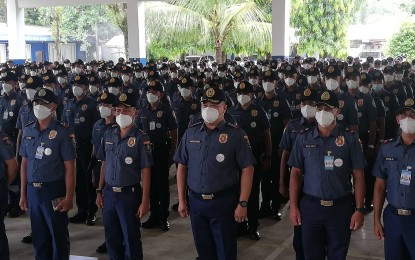<p><strong>PEACEFUL</strong>. Personnel of the Antique Provincial Police during their deployment for peaceful and orderly elections on May 5, 2022. Antique Provincial Police Office information officer Staff Sgt. John Mark Gonzaga said on Monday (May 9, 2022) no election-related incident has been monitored. <em>(PNA file photo by Annabel Consuelo J. Petinglay)</em></p>