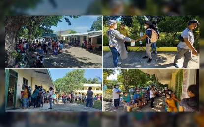 <p><strong>PEACEFUL</strong>. Situations in some schools in Aguilar and Mangatarem in Pangasinan during the May 9, 2022 polls. Authorities said there were generally peaceful elections in their respective areas. <em>(Photo by Joann Santiago-Villanueva)</em></p>