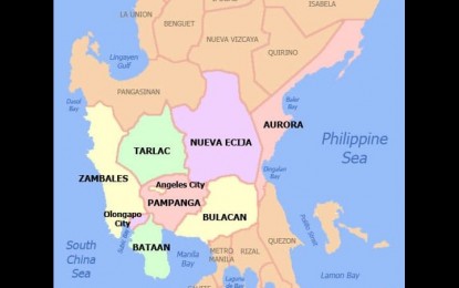 <p>Map of Central Luzon<em> (Google image)</em></p>