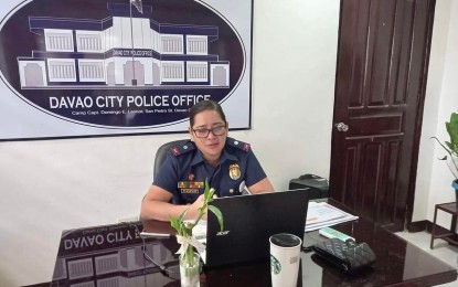 <p>Davao City Police Office spokesperson Maj. Ma. Teresita Gaspan. <em>(PNA file photo)</em></p>